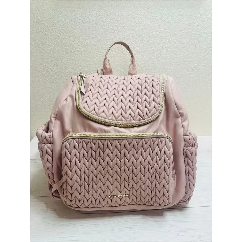 mommore Diaper Bag Small Diaper Backpack Pink
